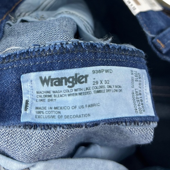 Wrangler Cowboy Cut Jeans 29 x 30 Slim Fit Heavyweight Denim Vintage 936 NWT - Picture 11 of 12